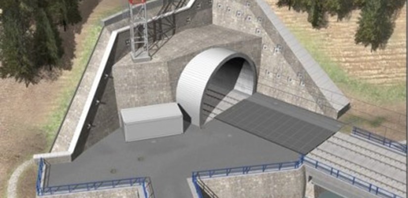 Vizualizácia severného portálu Vizualizácia severného portálu